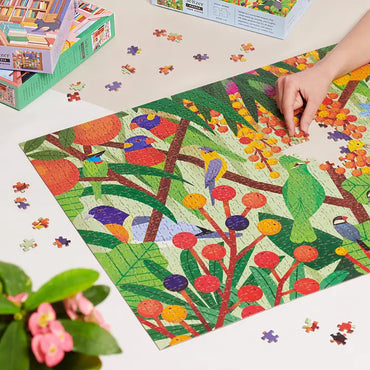 Seltzer Puzzle 'Birds and Berries' by Sarah Abbott