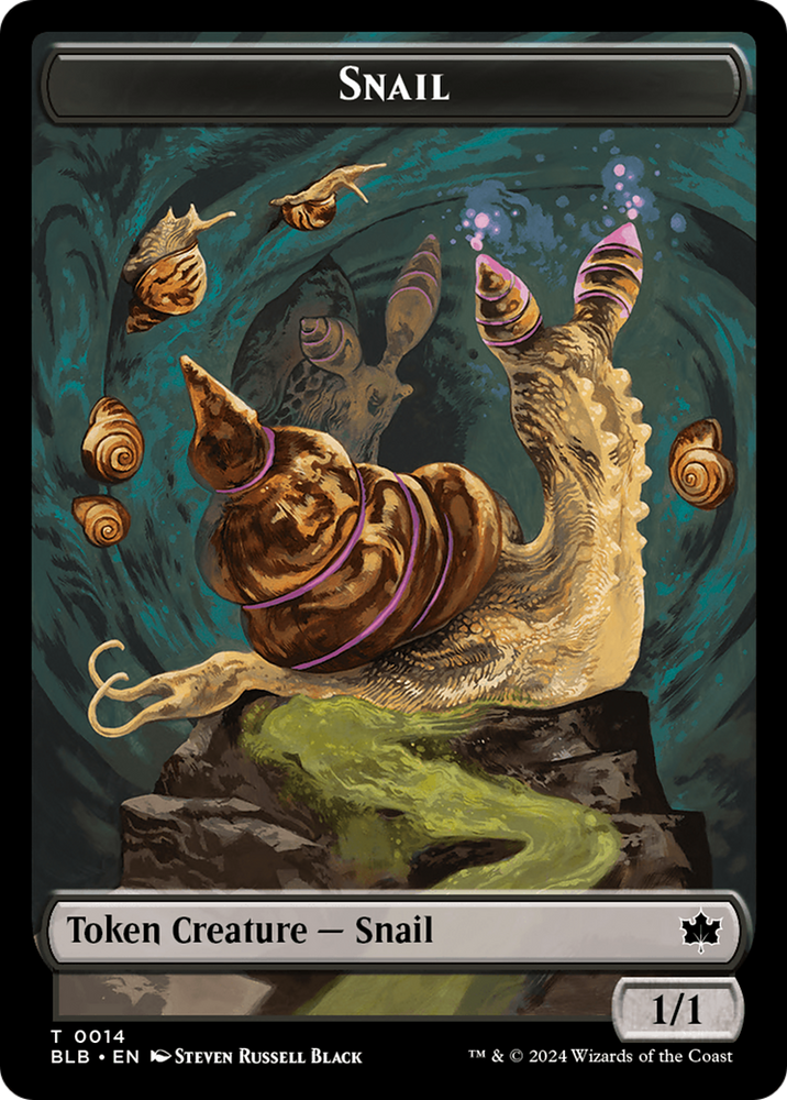 mtg egyptian god cards Snail // Thundertrap Trainer Double-Sided Token [Bloomburrow Tokens]