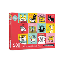 All Dogs Are Good Dogs 500 Piece Jigsaw Puzzle