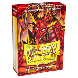 Dragon Shield - Japanese Matte Crimson (60) Sleeves