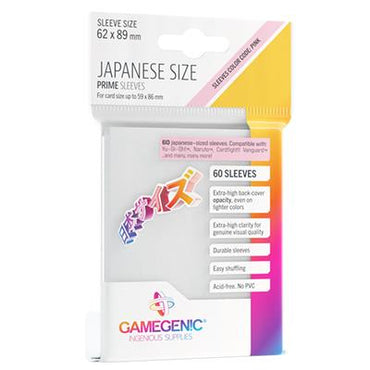 GameGenic - Prime Japanese Sized Sleeves - White