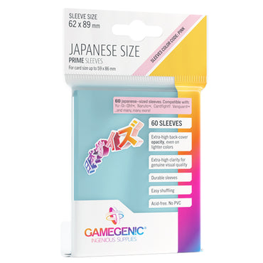 GameGenic - Prime Japanese Sized Sleeves - Clear