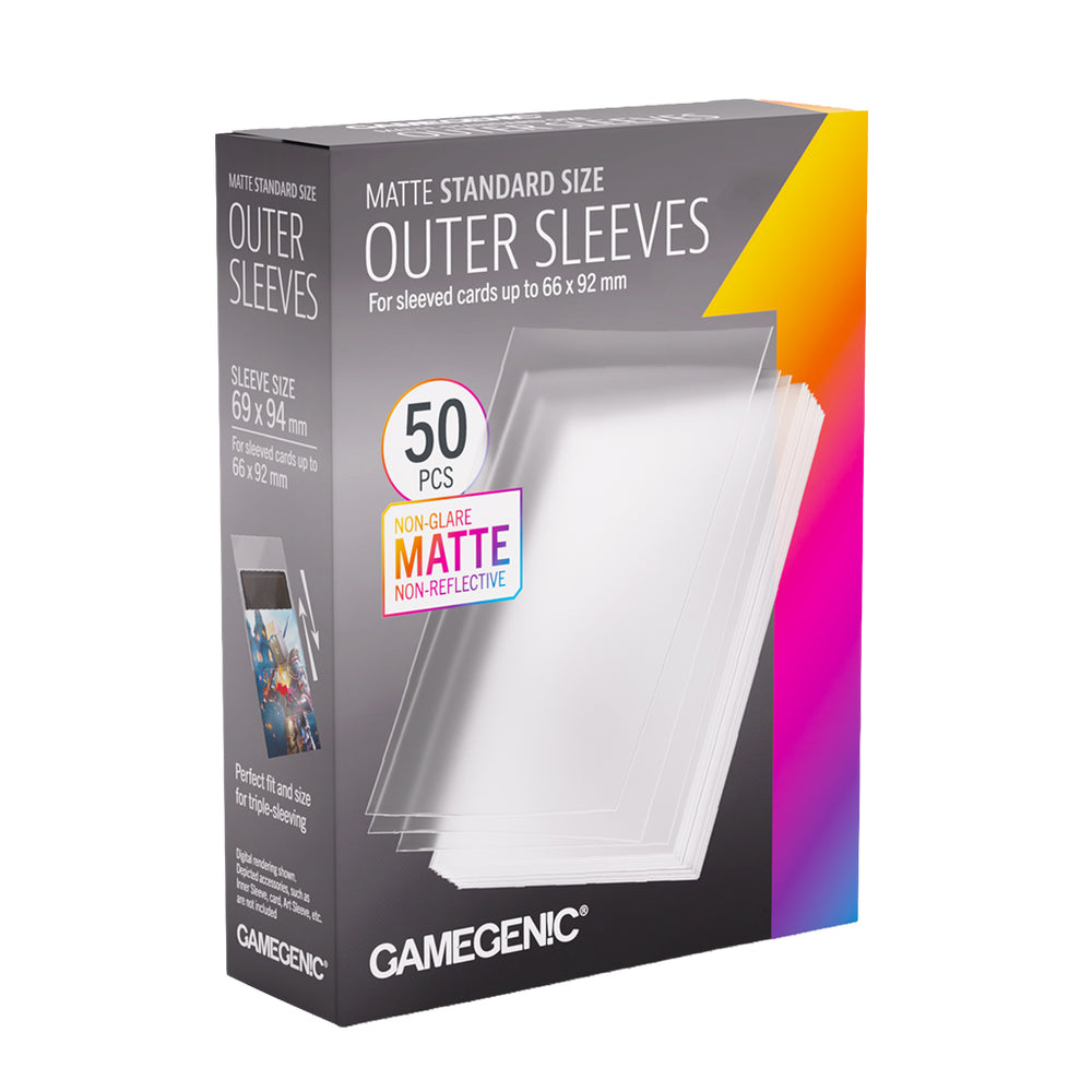 GameGenic - Matte Outer Sleeves Standard Size 69x94