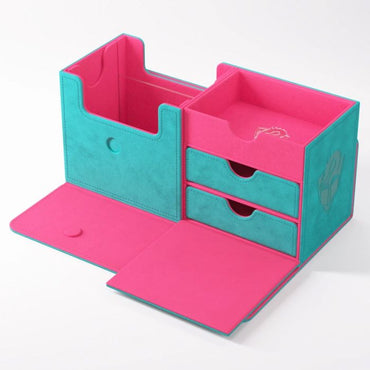 Gamegenic - Academic 133+ XL Deck Box - Teal/Pink