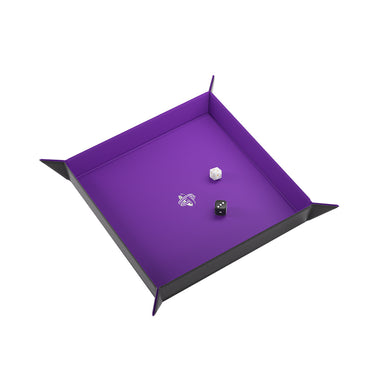 Gamegenic: Square Dice Tray - Black/Purple