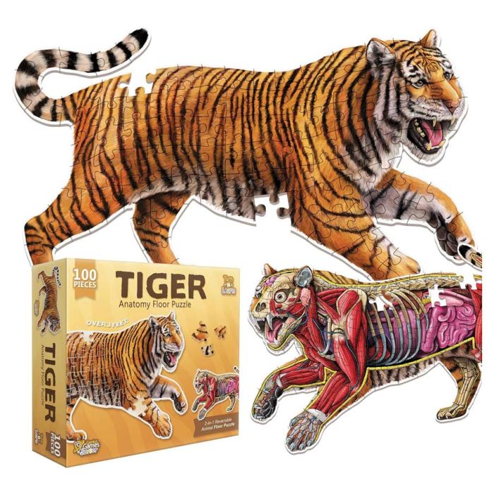 Tiger Anatomy 100 Piece Floor Puzzle