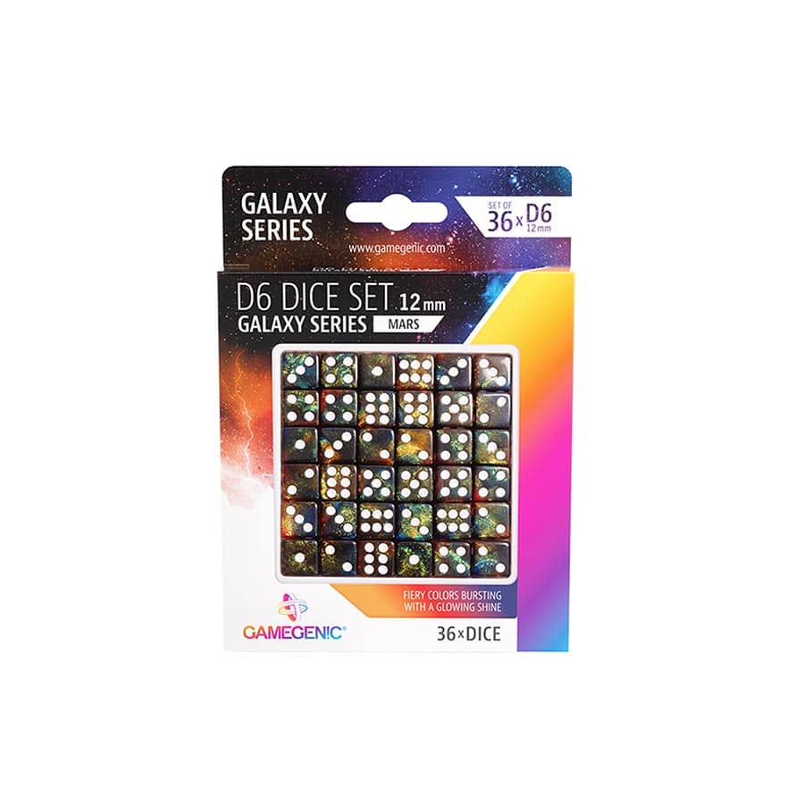 36CT GAMEGENIC 12MM D6 DICE SET: GALAXY SERIES