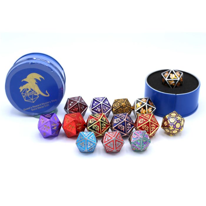 D20 Quest Mystery Metal Die