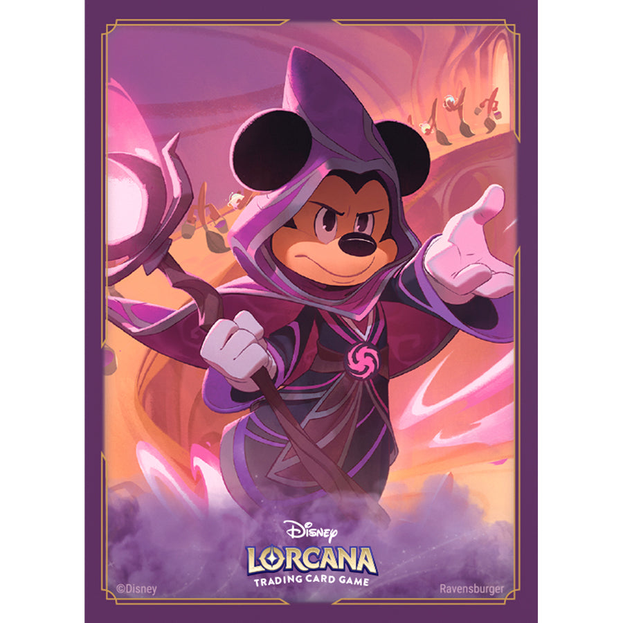 Disney Lorcana Card Sleeves: Reign of Jafar - Mickey Mouse Wayward Sorcerer (65ct.)