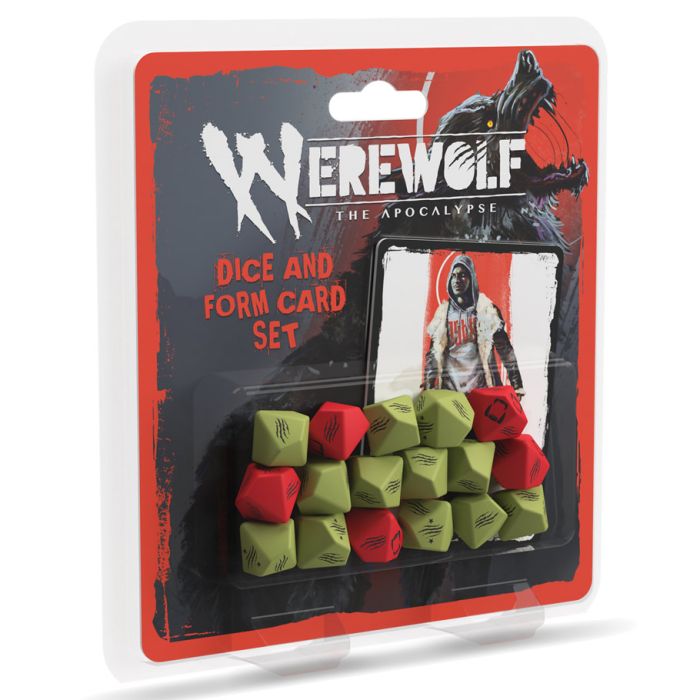 Werewolf: The Apocalypse 5th Edition Dice + Form Card Set