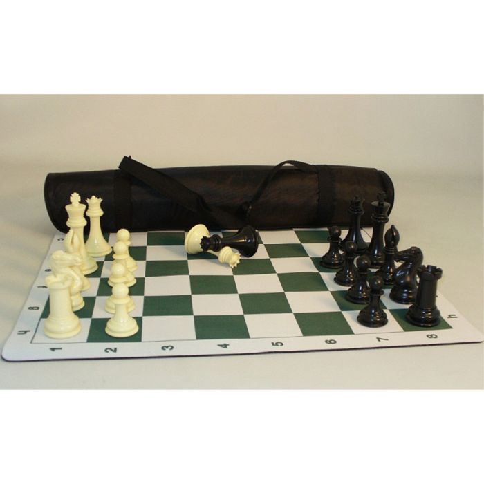 Pro Chess Tournament Men & Roll-Up Mat