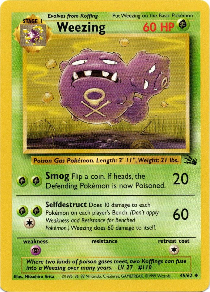 Weezing (45/62) [Fossil Unlimited]