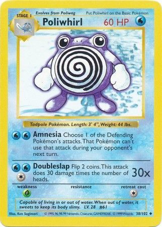Poliwhirl (38/102) [Base Set Shadowless Unlimited]