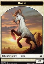 Horse // Zombie Double-Sided Token [Hour of Devastation Tokens]