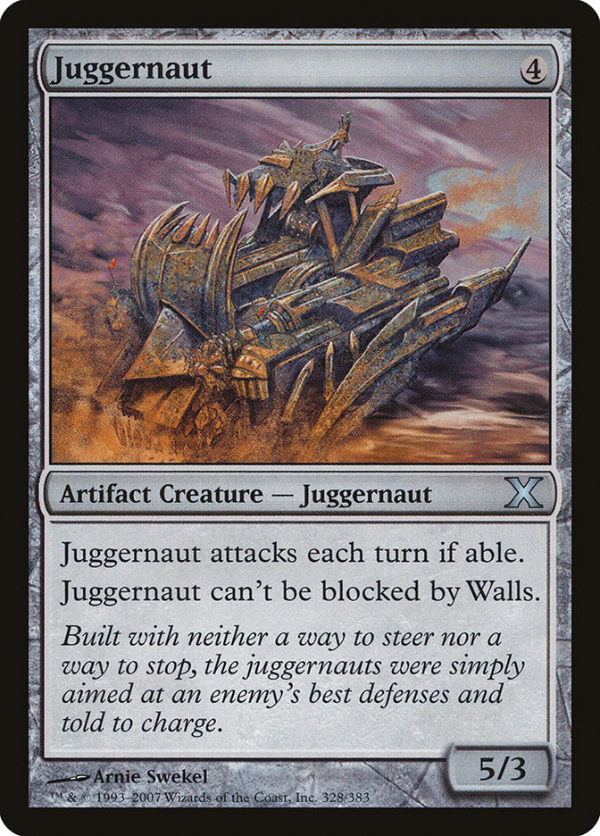 Juggernaut [Tenth Edition] Heavily Played Foil