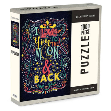 Lantern Press: Quote- I love You to the Moon and Back 1000 Piece Puzzle