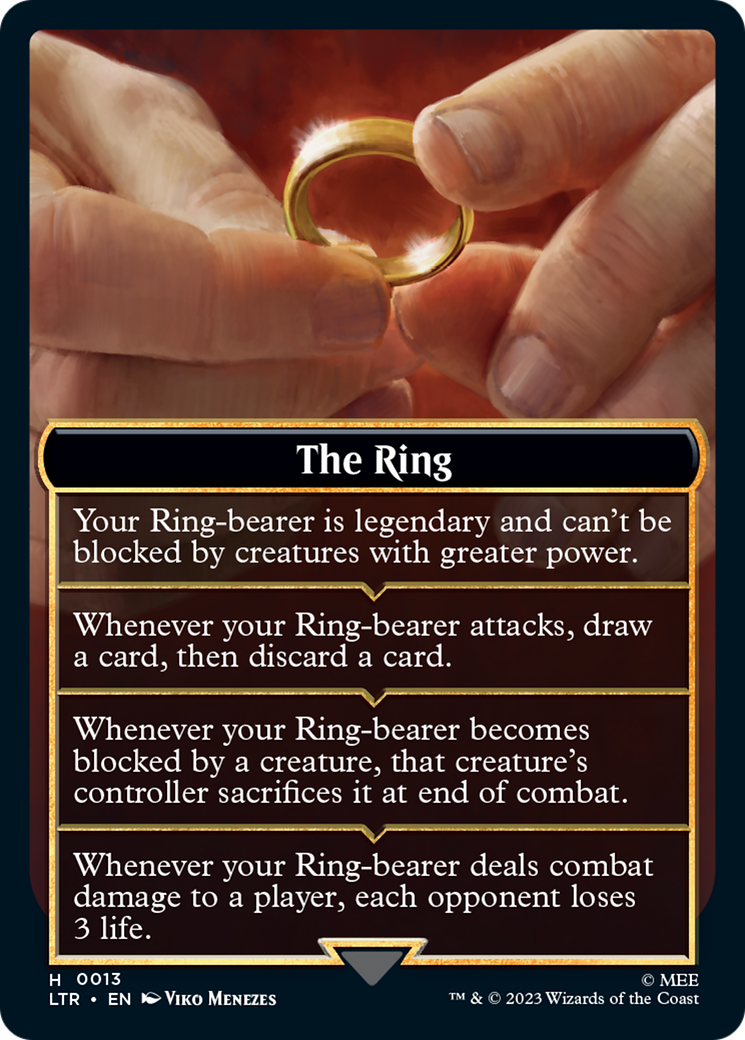 the one ring mtg card The Ring [The Lord of the Rings: Tales of Middle-Earth Tokens]