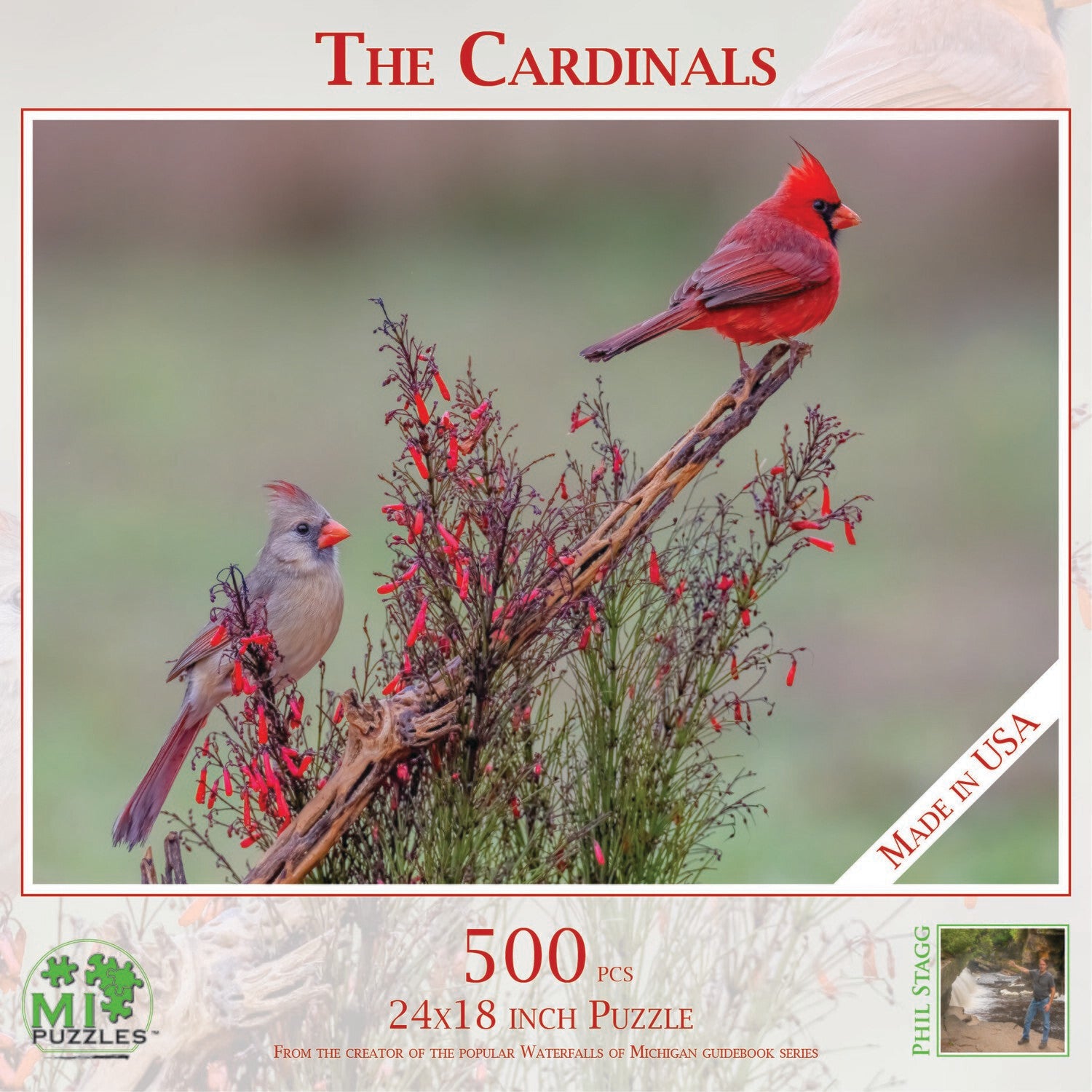 Phil Stagg Photography: Northern Cardinals 500 Piece Jigsaw Puzzle