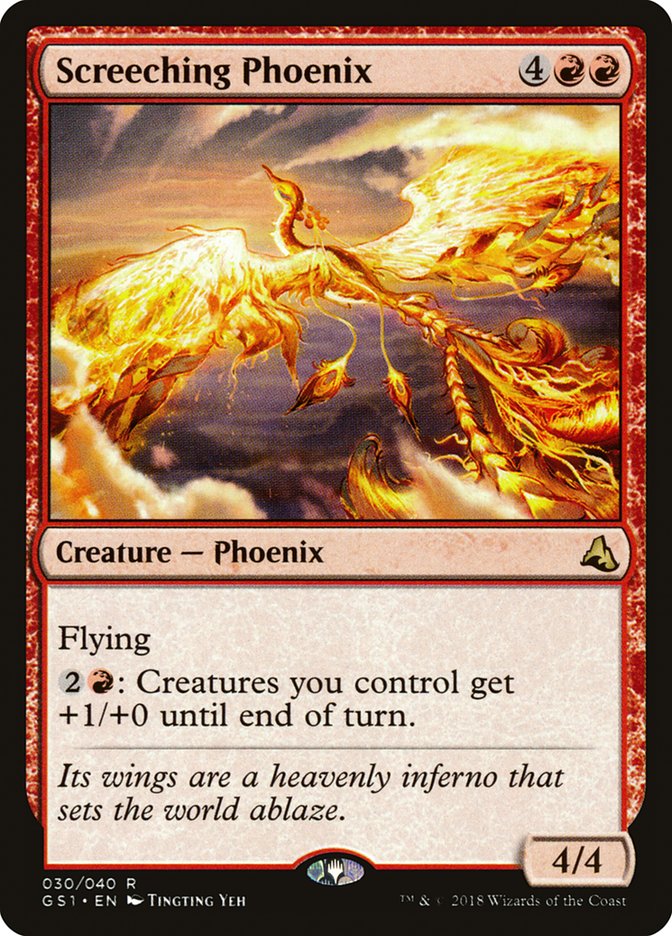 mtg phoenix cards Screeching Phoenix [Global Series Jiang Yanggu & Mu Yanling]