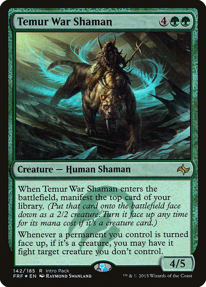 Temur War Shaman (Intro Pack) [Fate Reforged Promos]