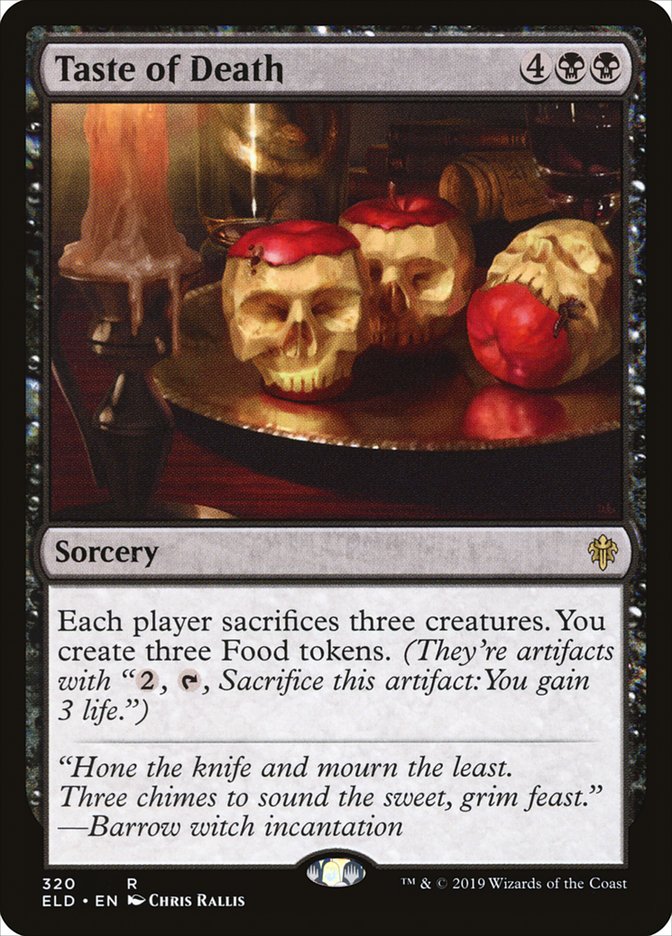 nicol bolas cards mtg Taste of Death [Throne of Eldraine]