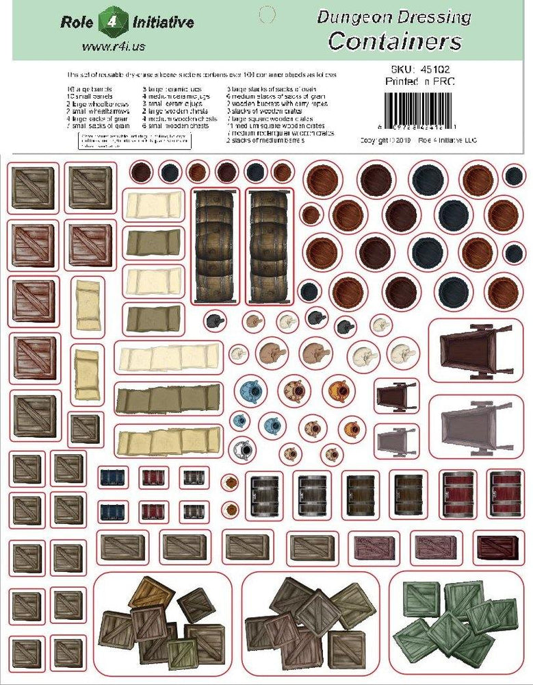 Containers: Dry-Erase Dungeon Dressings