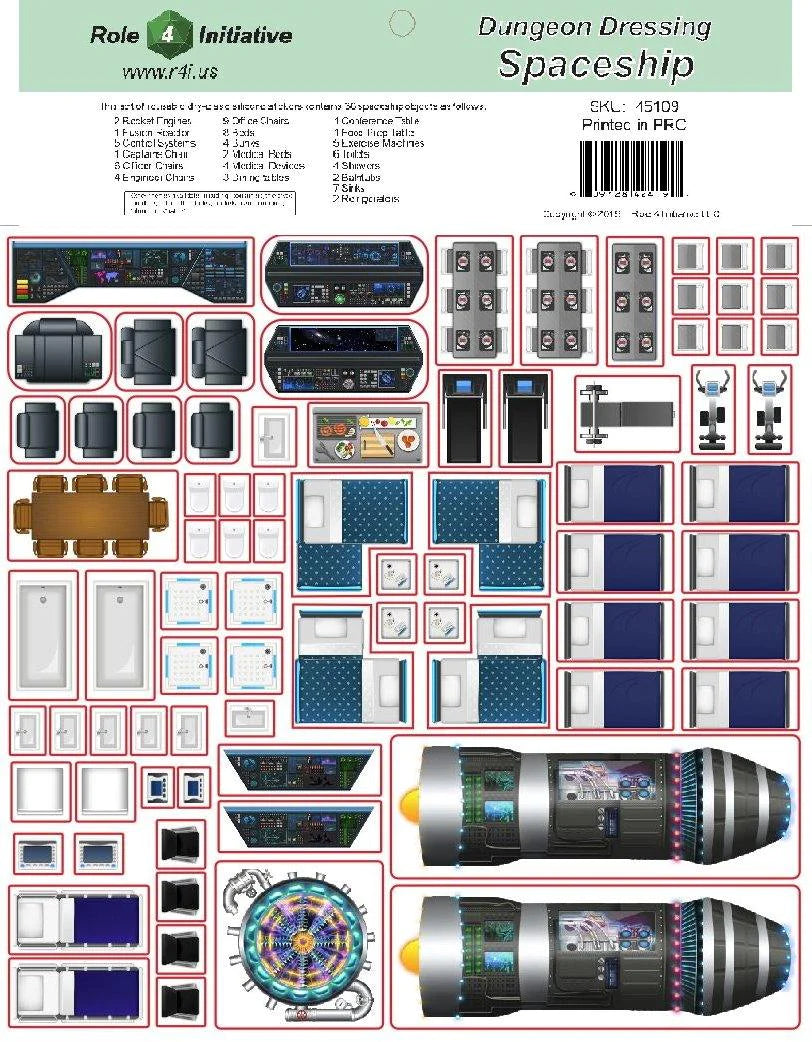 Spaceship: Dry-Erase Dungeon Dressings