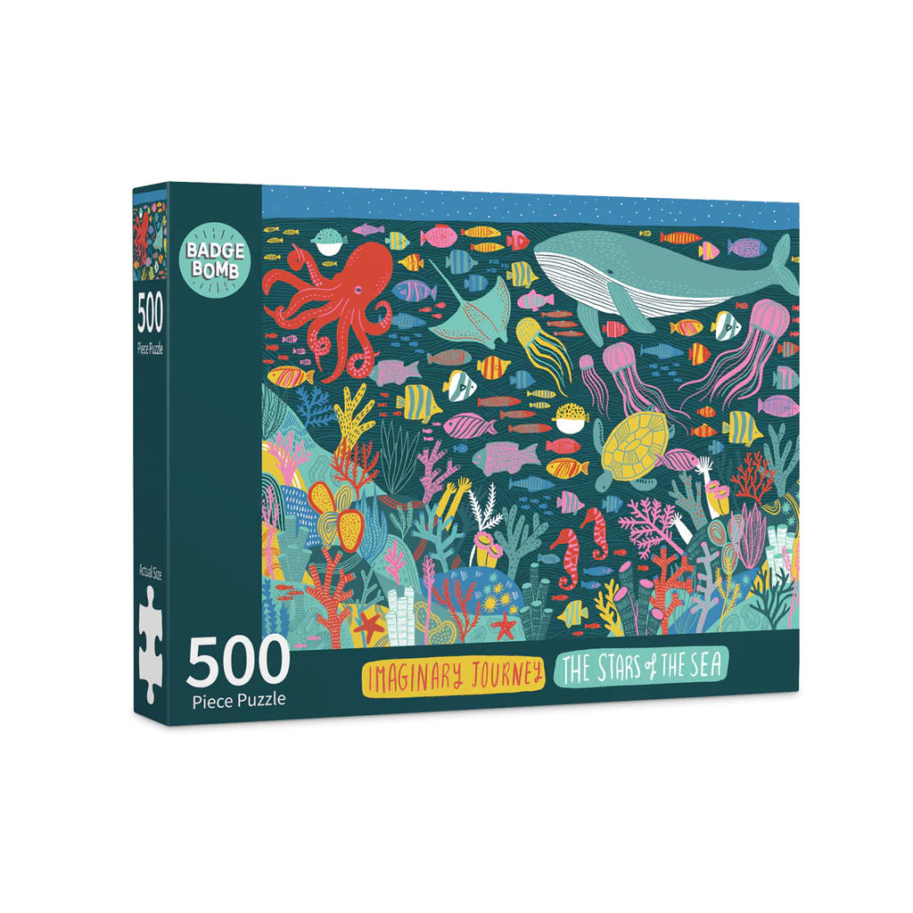 Badge Bomb - Kate Sutton - Stars of the Sea 500 Piece Puzzle