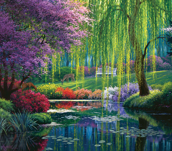 Suns Out: Charles White - Willow Pond 300 Piece Puzzle