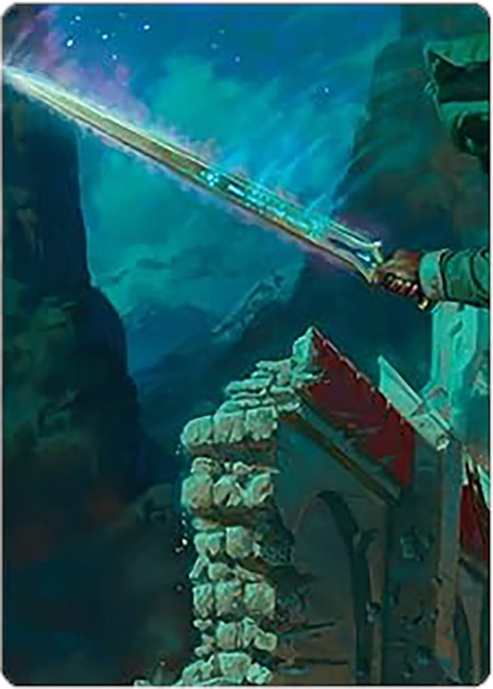 anduril mtg card Anduril, Narsil Reforged Art Card [The Lord of the Rings: Tales of Mid
