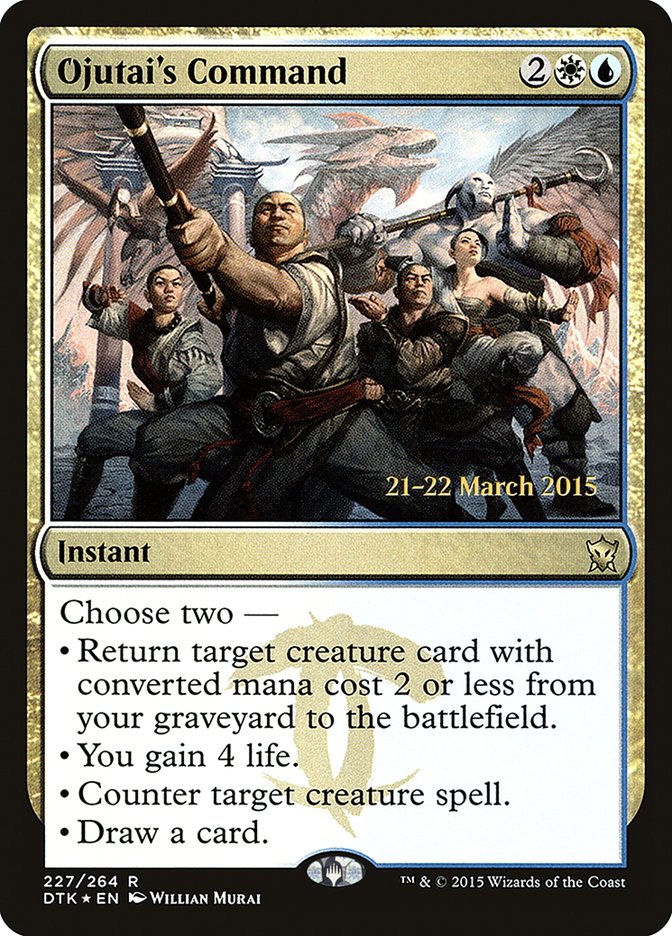 Ojutai's Command [Dragons of Tarkir Prerelease Promos]