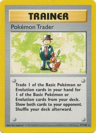 Pokemon Trader (77/102) [Base Set Shadowless Unlimited]