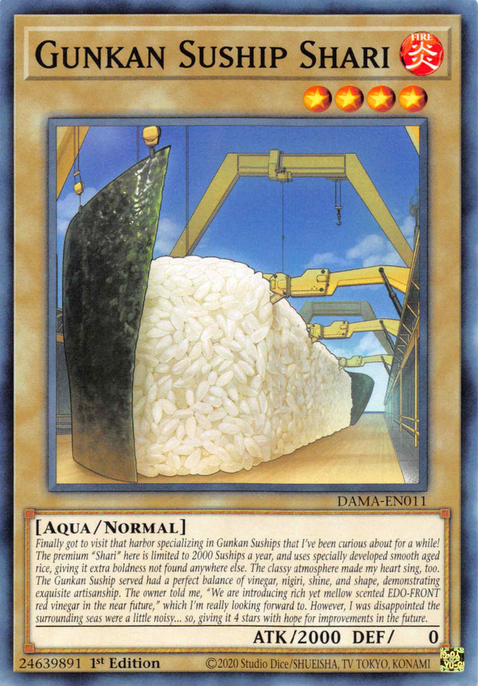 yugioh gunkan suship deck Gunkan Suship Shari [DAMA-EN011] Common