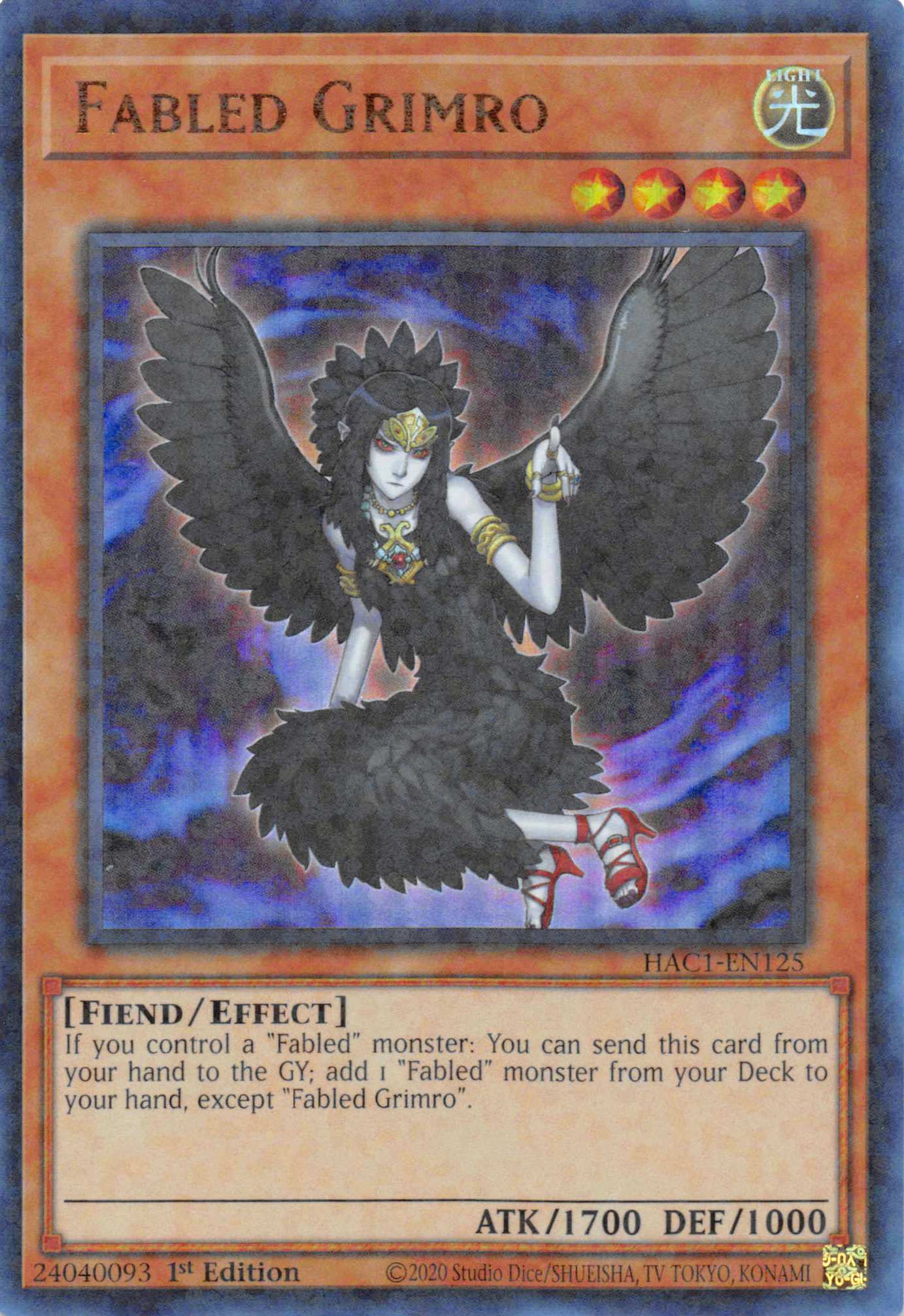 Fabled Grimro (Duel Terminal) [HAC1-EN125] Parallel Rare