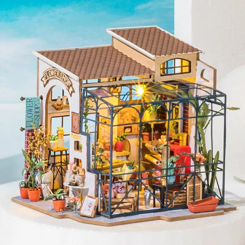 DIY Dollhouse Miniature Store Kit | Emily's Flower Shop