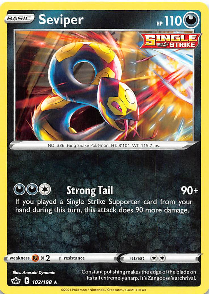 Seviper (102/198) [Sword & Shield: Chilling Reign]