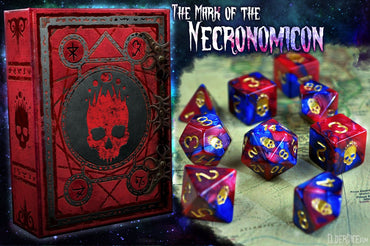 Elder Dice - Blood and Magick Mark of the Necronomicon Polyhedral Set