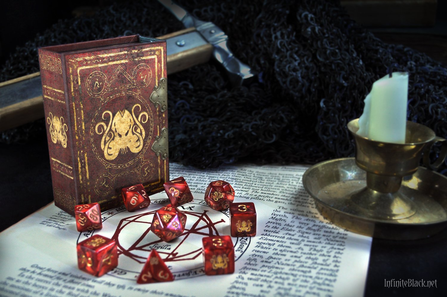 Elder Dice: Brand of Cthulhu Polyhedral Set