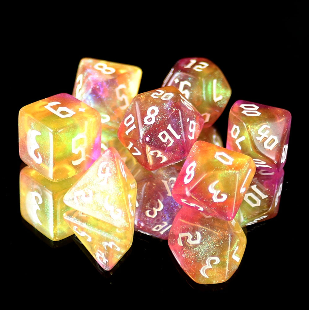 7 Piece RPG Set - Golden Faith