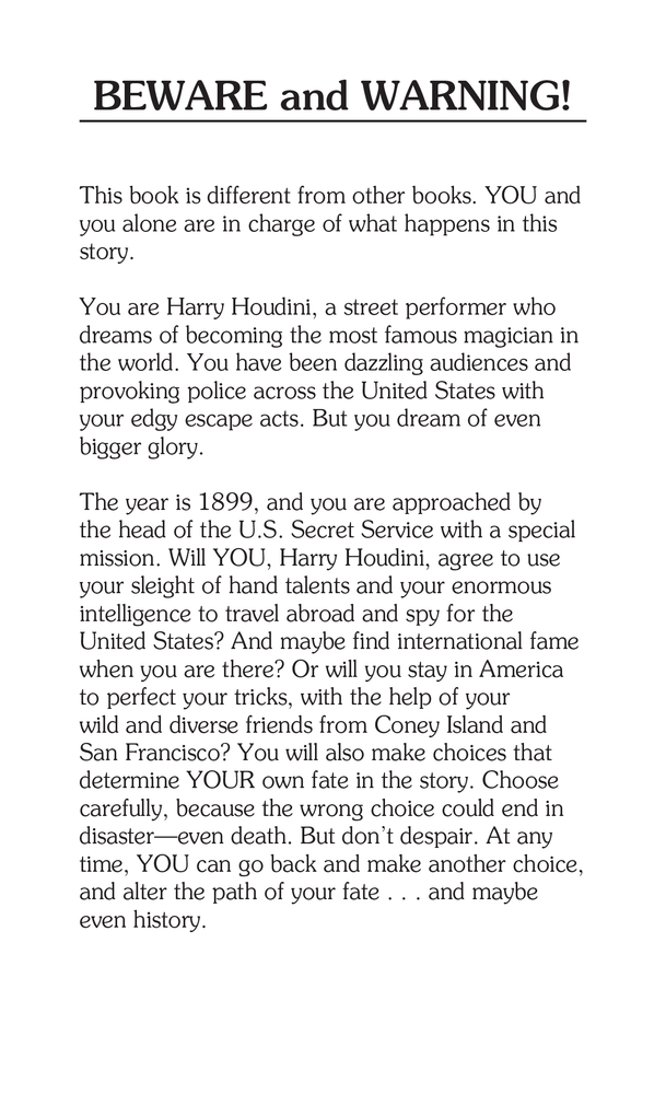 Spies: Harry Houdini