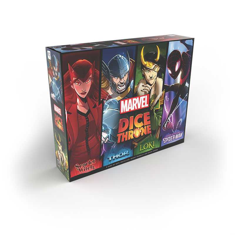 Marvel Dice Throne 4-Hero Box (Scarlet Witch, Thor, Loki, Spider-Man)