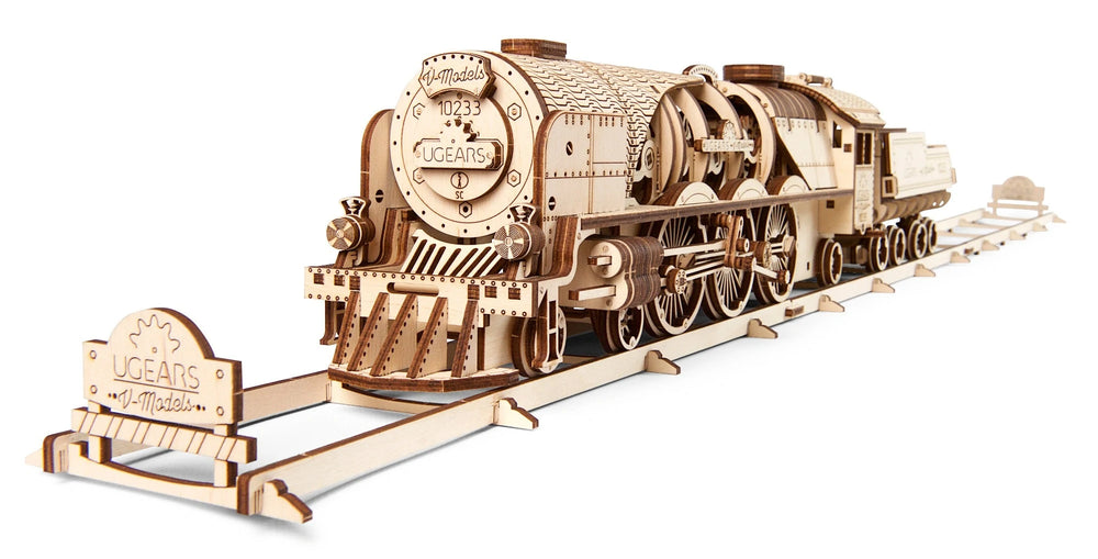 UGears V-Express Steam Train with Tender