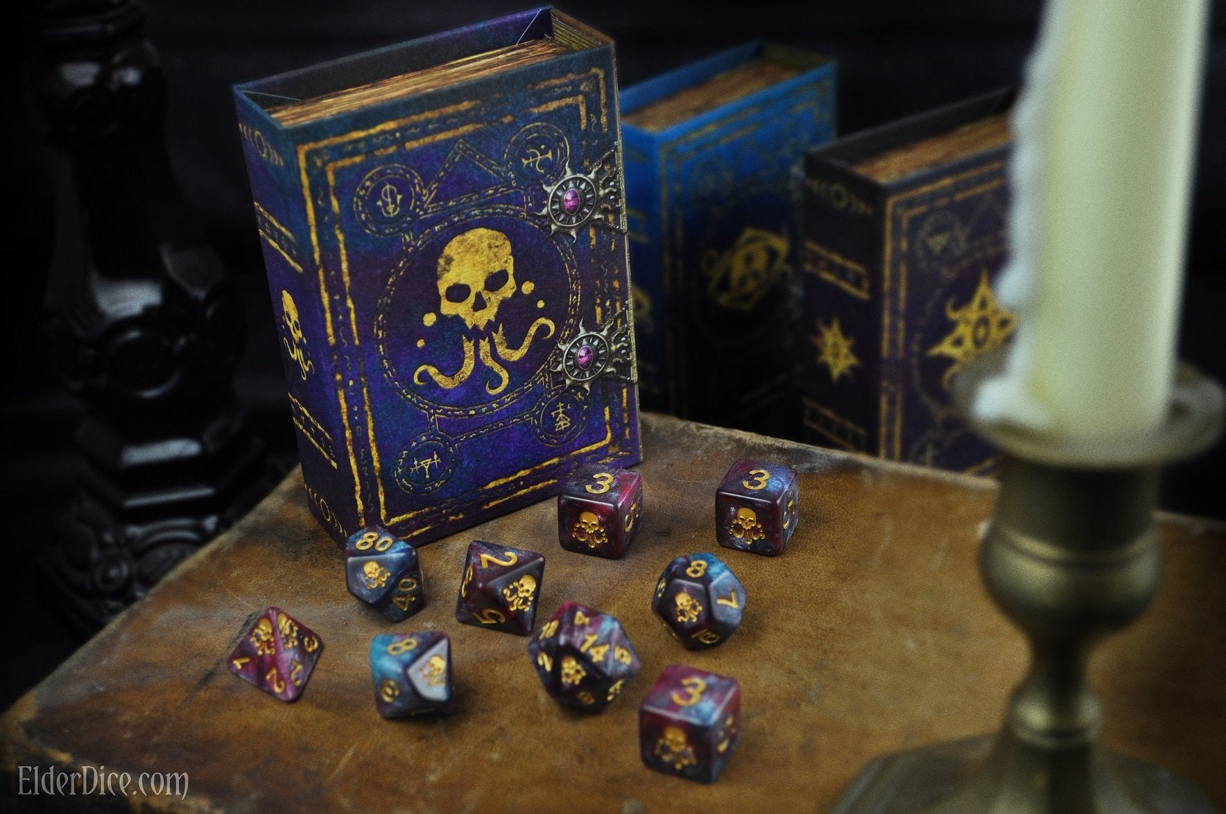 Elder Dice - Seal of Yog-Sothoth Polyhedral Set - Nebula
