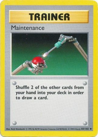 Maintenance (83/102) [Base Set Shadowless Unlimited]