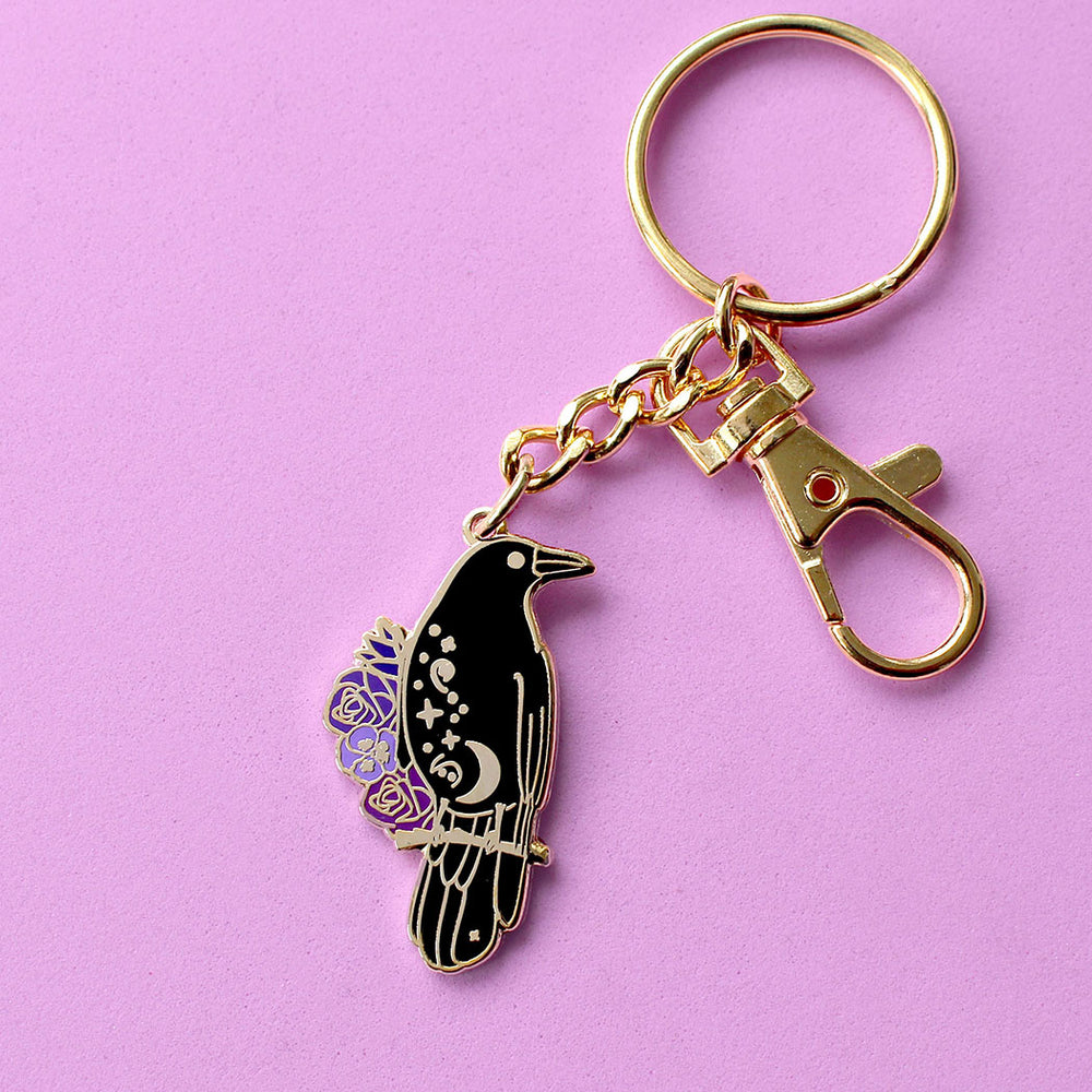 Crow Keychain by Glitter Punk