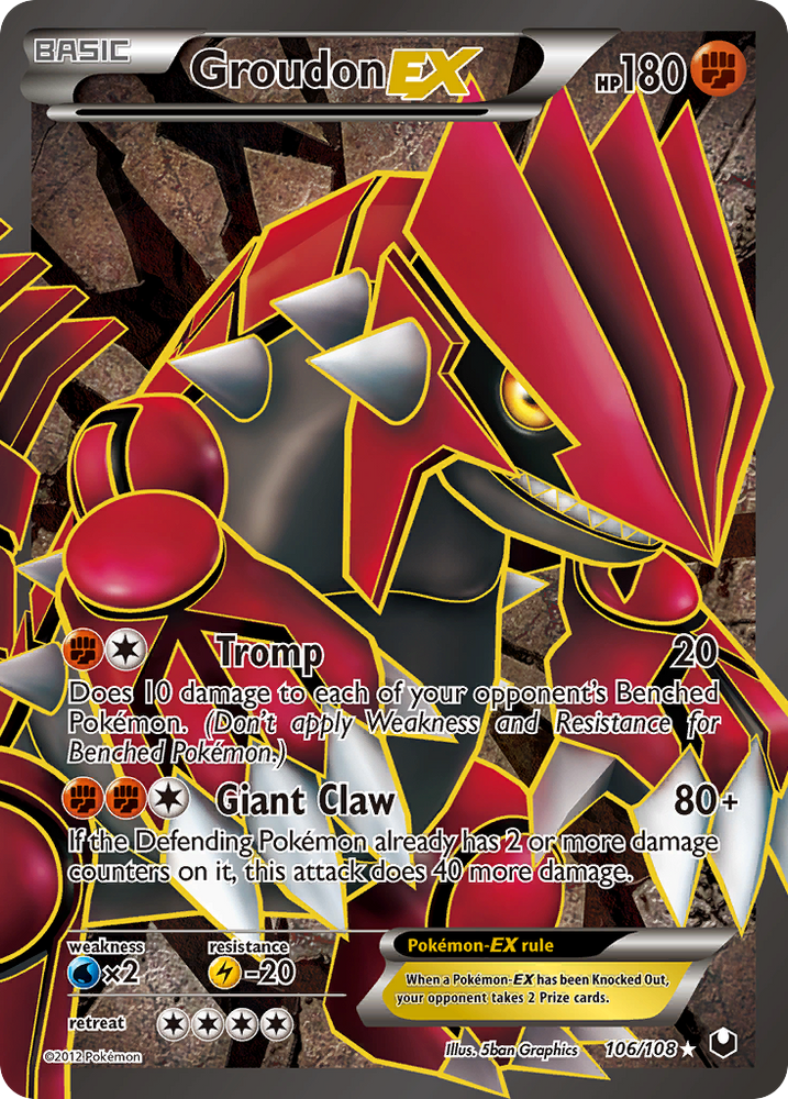 Groudon EX (106/108) [Black & White: Dark Explorers]