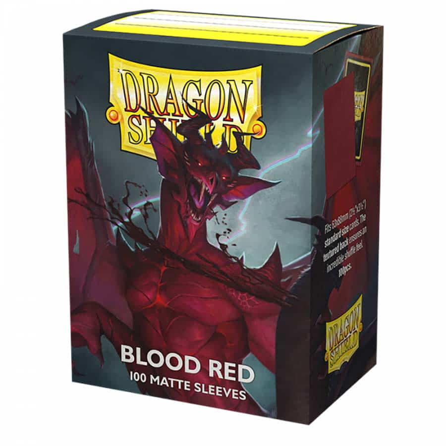 Dragon Shield - Matte Blood Red (100) Sleeves