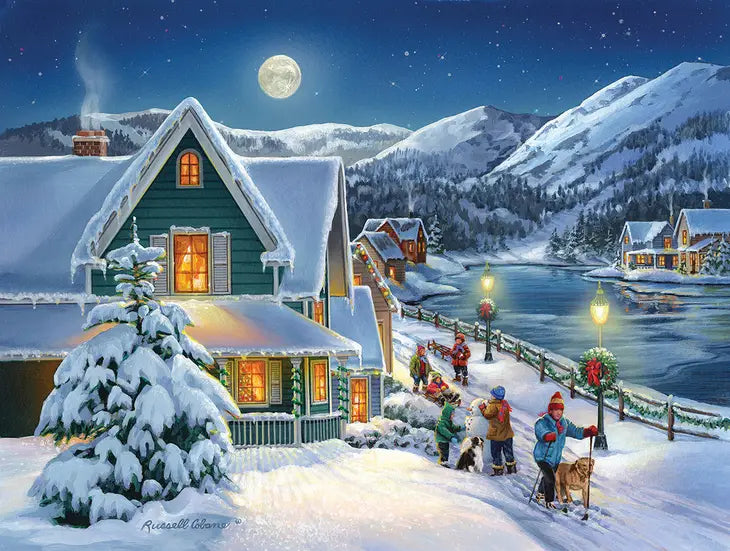 SunsOut: Russell Cobane - Snow Moon 300 Piece Puzzle