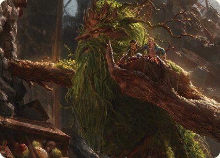 treebeard mtg card Treebeard, Gracious Host Art Card [The Lord of the Rings: Tales of Mid