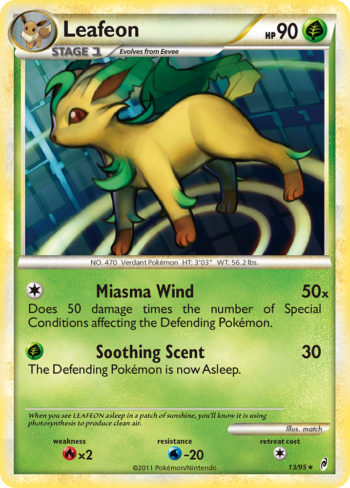 Leafeon (13/95) [HeartGold & SoulSilver: Call of Legends]